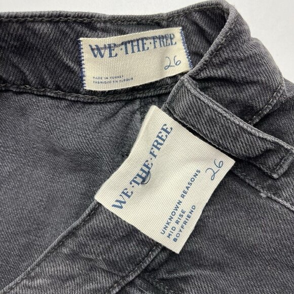 Free People Black Straight Leg Jeans - Picture 6 of 6